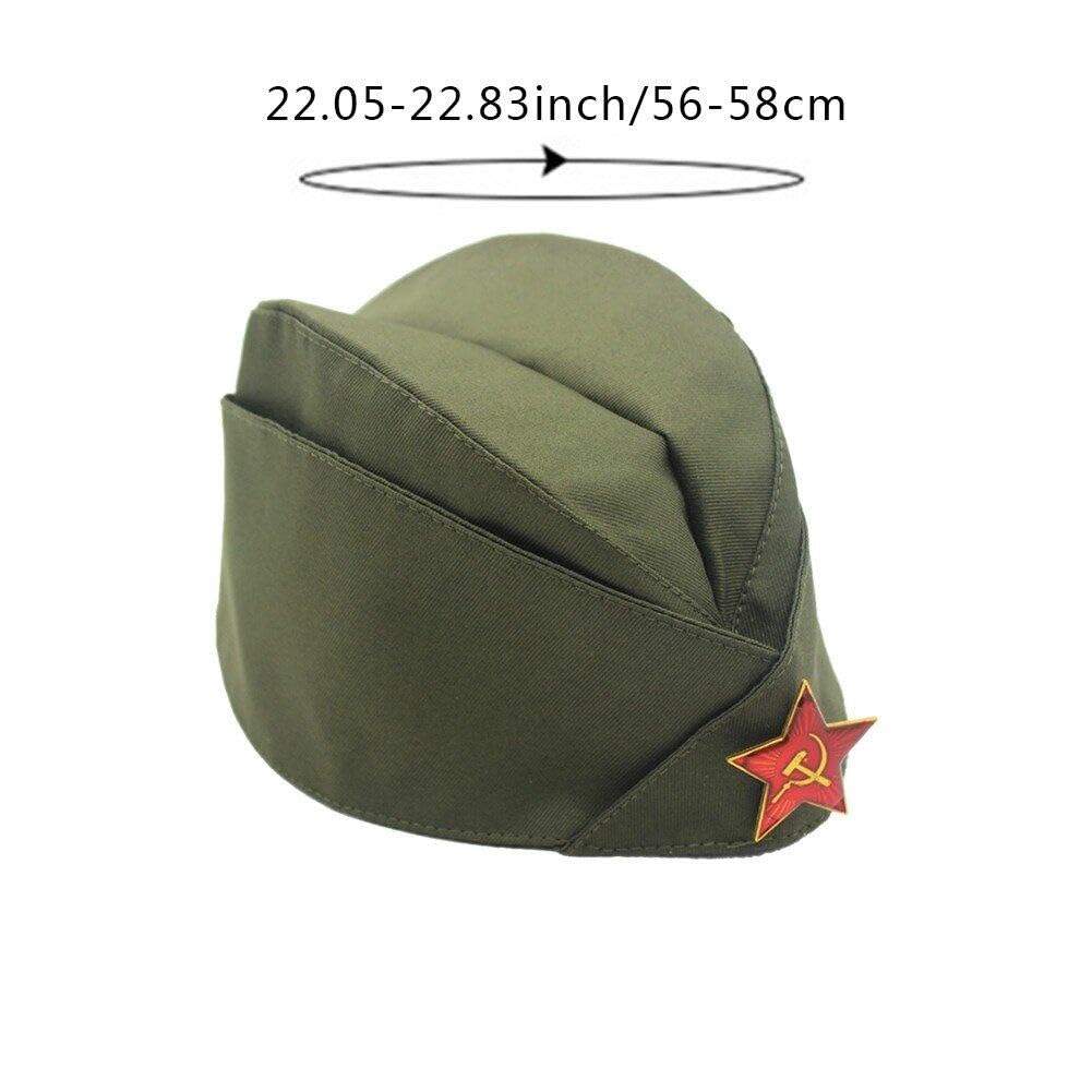Amazon.co.jp: ソ連軍帽 ソビエト軍 帽子 ピロトカ 赤軍 ソ連 ロシア