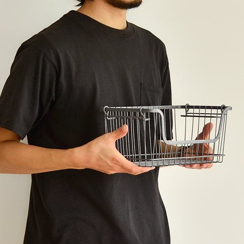 Amazon.co.jp: STACKS WIRE STORAGE OPEN BASKET [ Sサイズ/カーキ