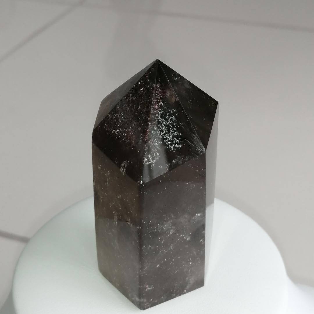 Amazon.co.jp: ガーデンスモーキークォーツ 六角柱 ポイント 庭園水晶