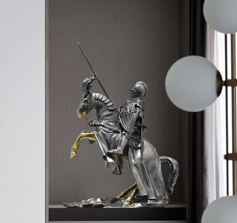 Amazon.co.jp: MOMOAO 騎士 装飾品 レトロ ヨーロッパ騎士 鎧の騎士