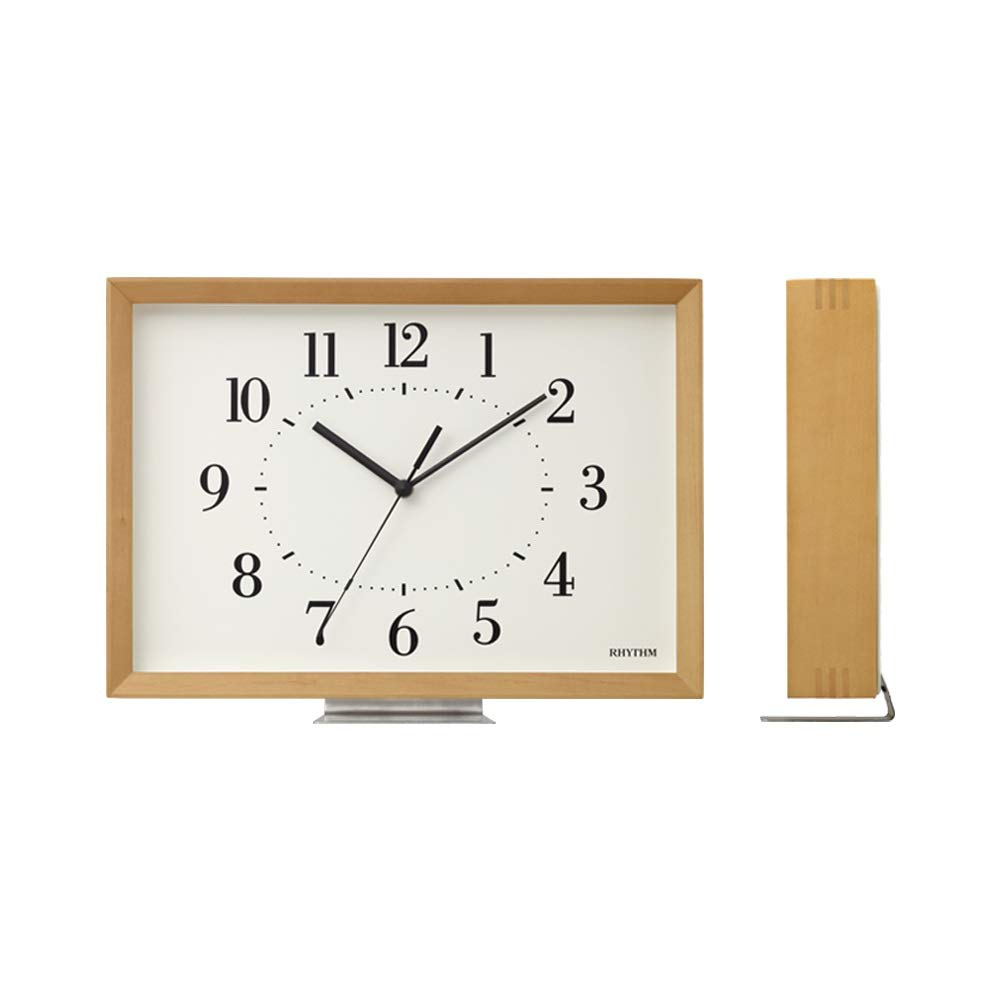 Amazon.co.jp: リズム(RHYTHM) 電波時計 掛け時計 置き時計 兼用 A4