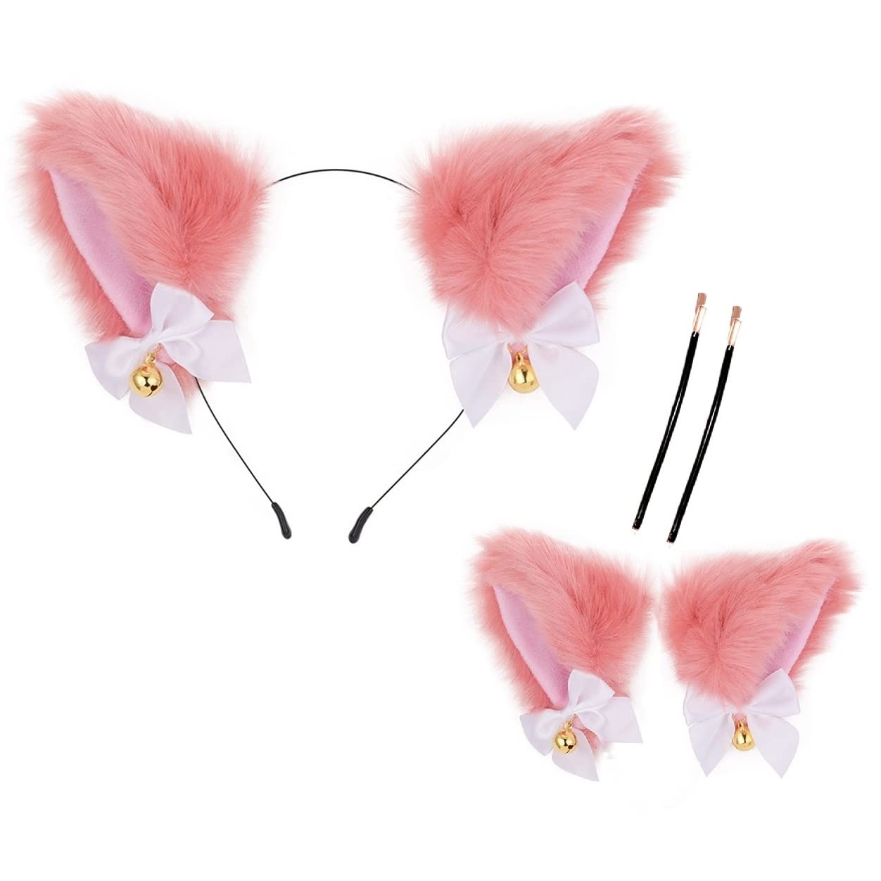 Amazon.co.jp: MADDEY もふもふ耳 犬 きつね 動物 猫耳 カチューシャ