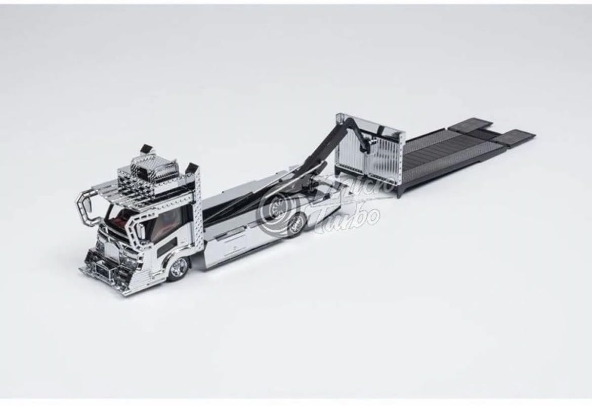 Amazon | Micro Turbo 1/64 積載車デコトラ V2 シルバー999台限定