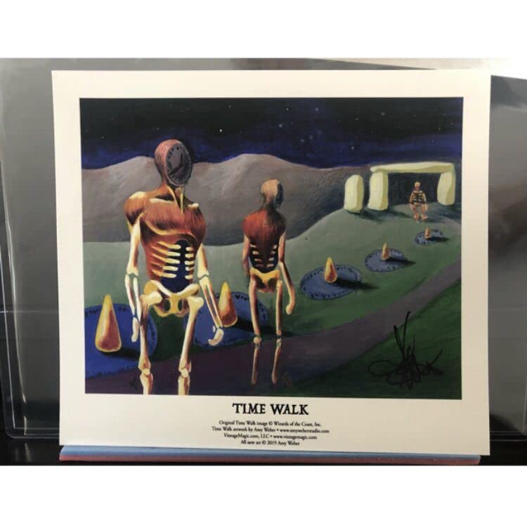 Amazon.co.jp: Time Walk Signed MTG Art Print : Toys & Games