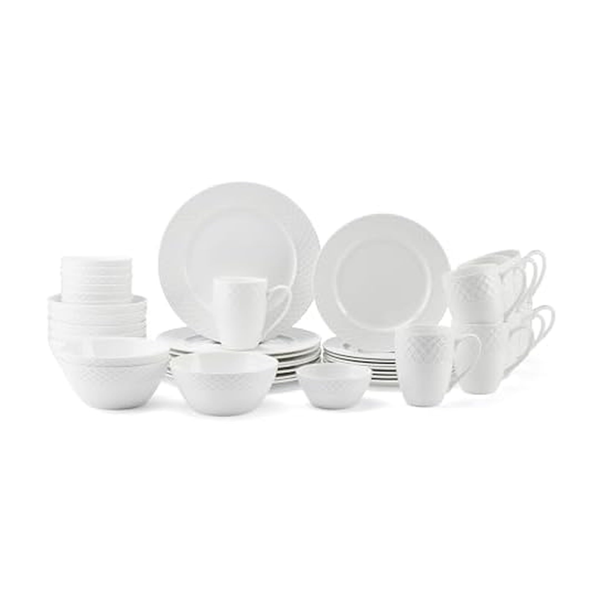Amazon.com | Mikasa Trellis Bone China Lightweight Chip Resistant