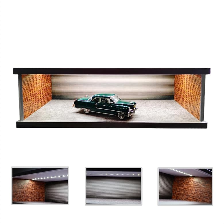 Amazon.co.jp: NUEIOVRW 1/43スケール ジオラマカーガレージモデル