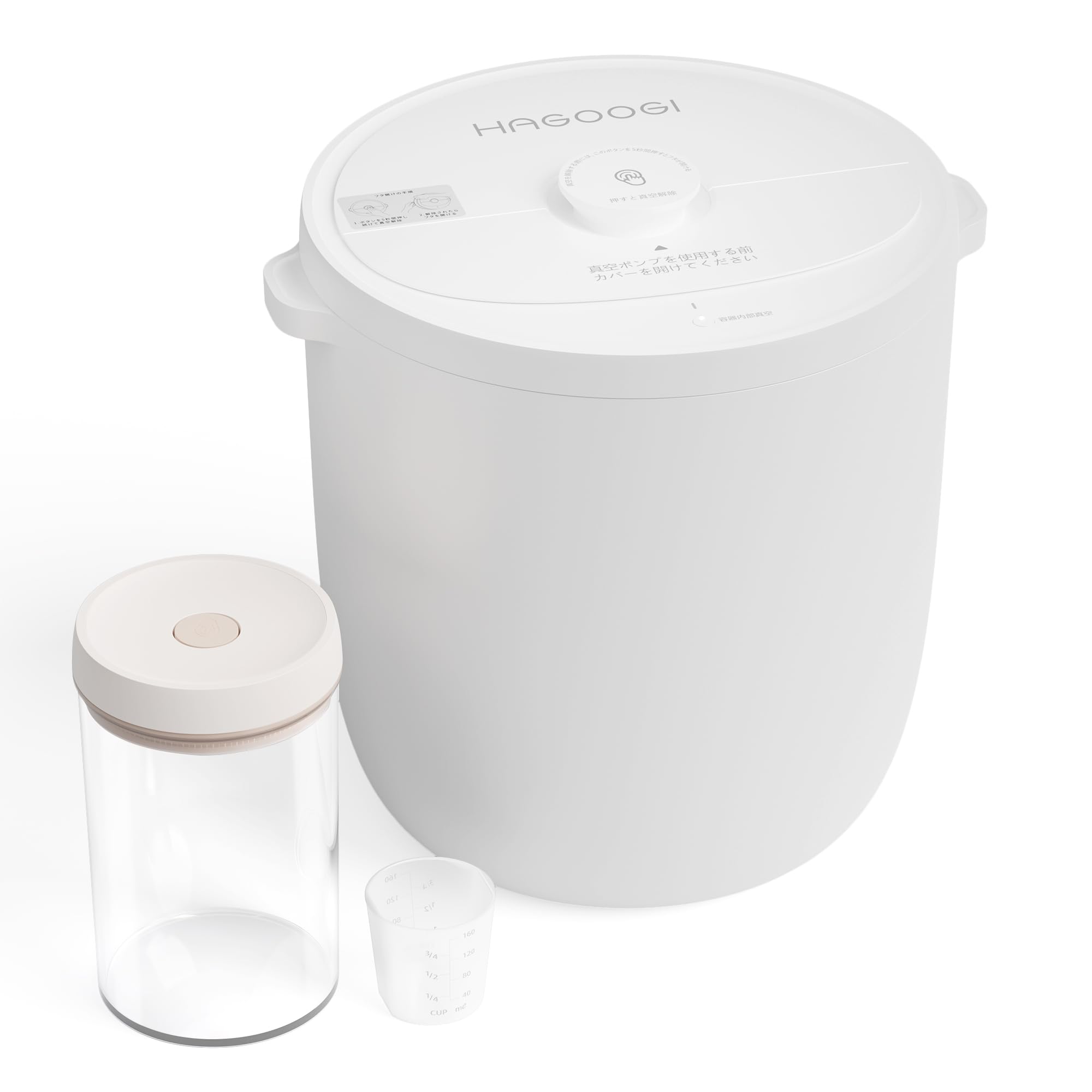 Amazon.co.jp: HAGOOGI(ハゴオギ) 米びつ 米櫃 10kg用 自動真空保存