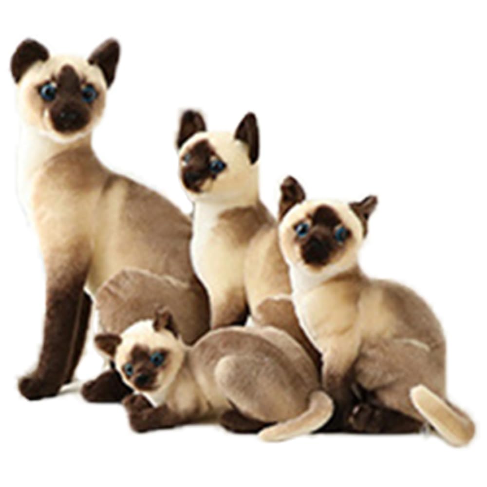 Amazon.co.jp: かわいいシミュレーション シャム猫 ぬいぐるみ リアル