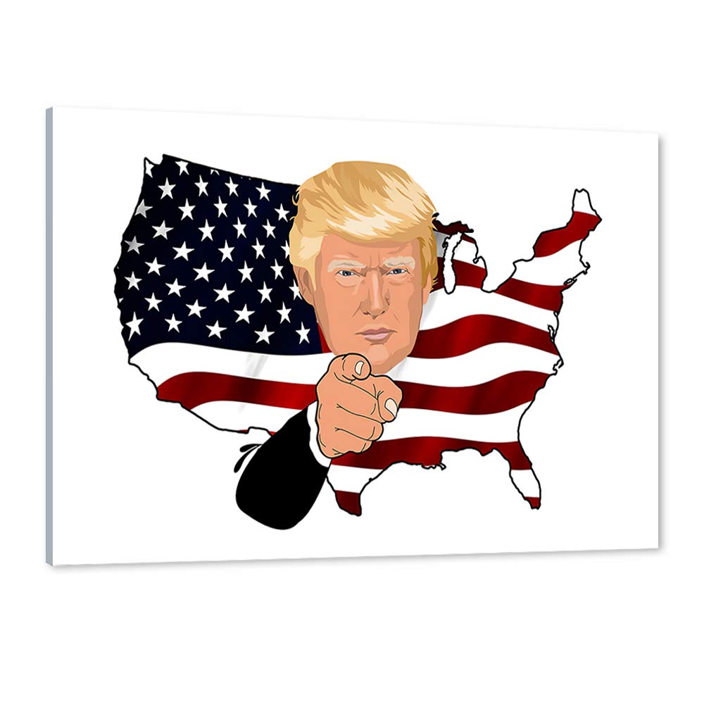 Amazon.co.jp: TIMUBA ドナルド・トランプ キャンバスウォールアート