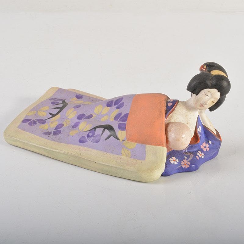 Amazon.co.jp: 浮世絵 艶絵 春画 陶人形 春画人形 子守歌 置物 V 6710