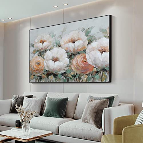 Amazon｜インテリア モダンなスタイルの花のポスターキャンバス