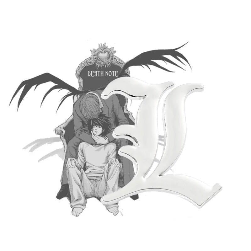 Amazon.co.jp: デスノートLマークピンバッジ DEATH NOTE : 文房具