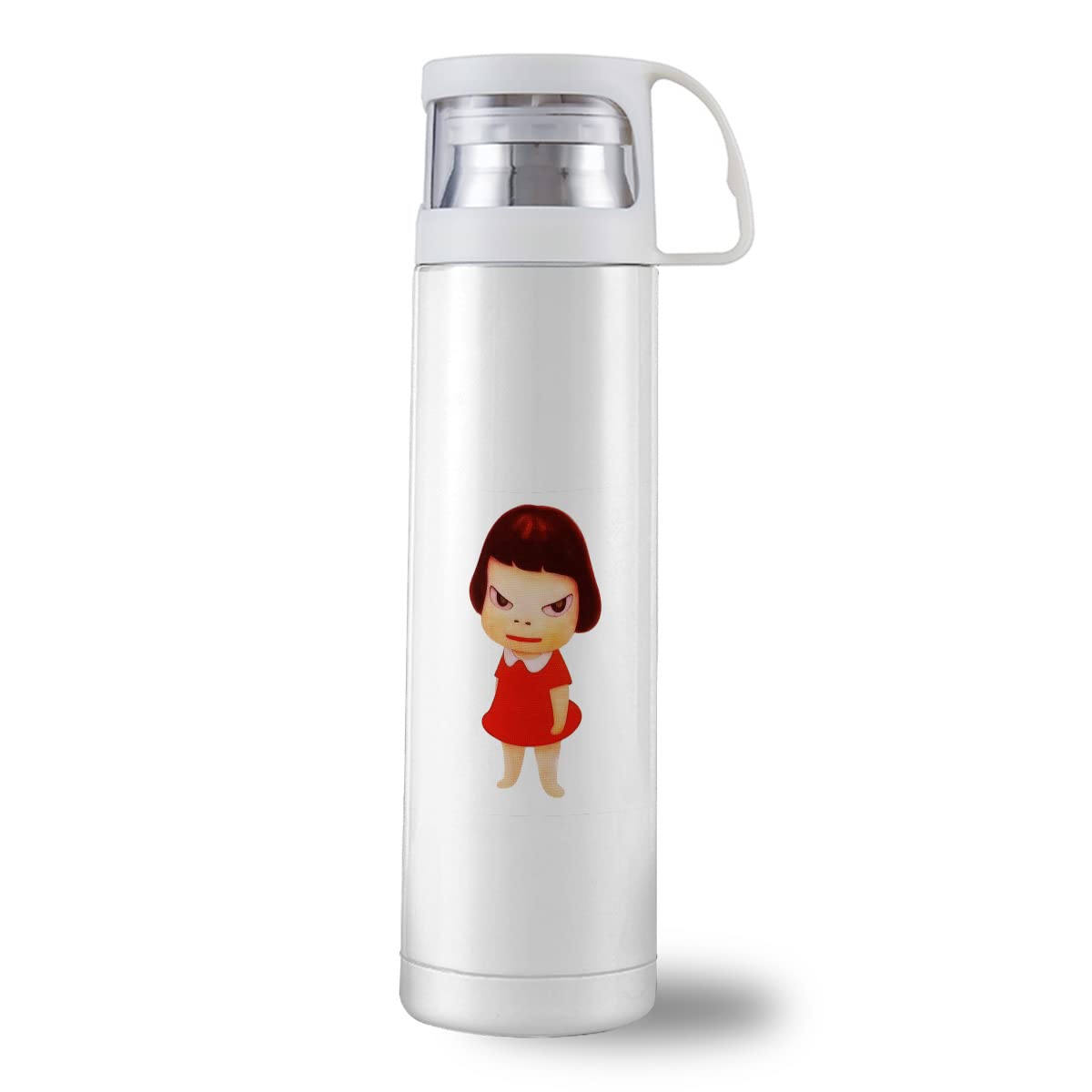 Amazon｜奈良美智 水筒 魔法瓶 ウォーターボトル 保温ボトル 真空断熱