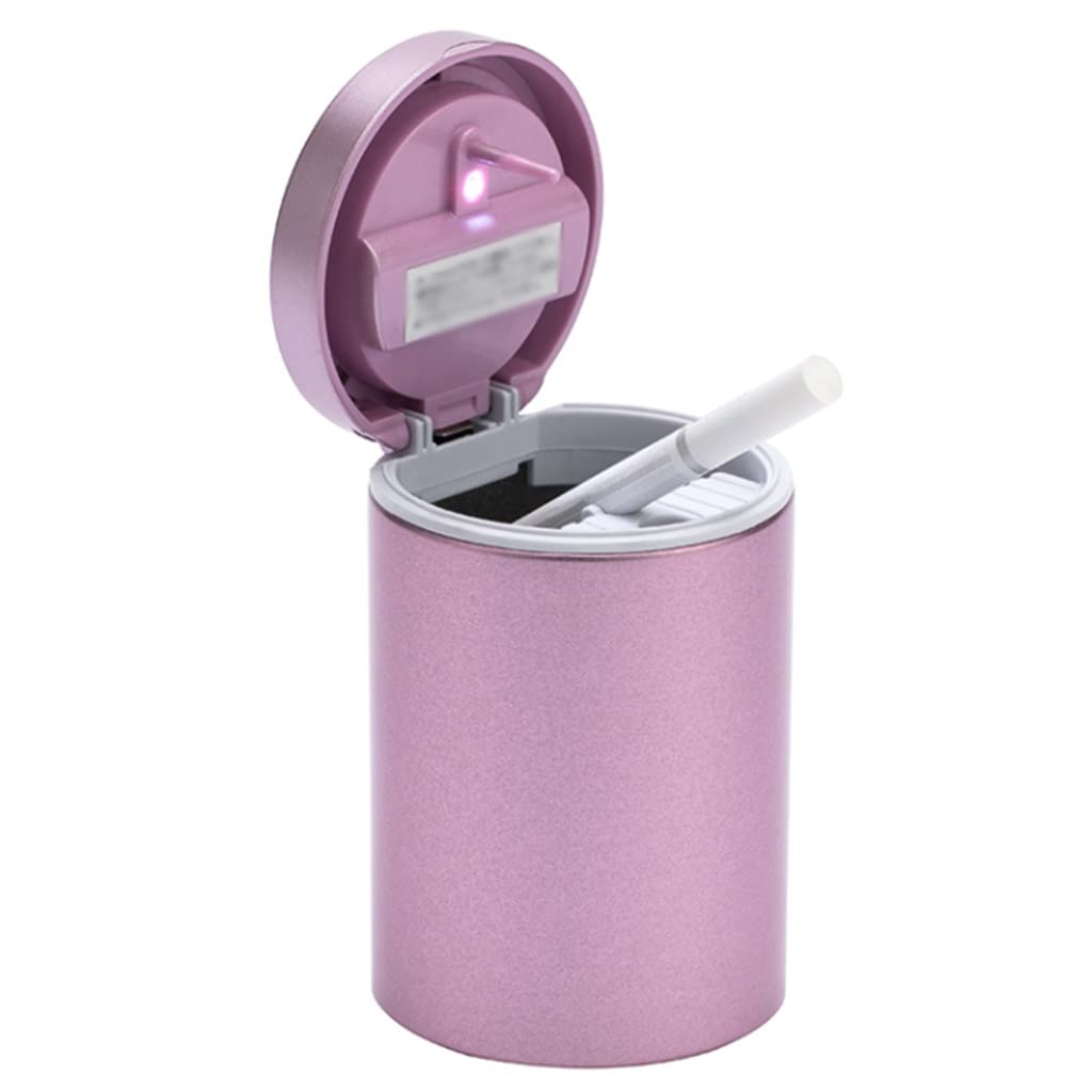 Amazon.co.jp: 車の灰皿 ピンクの車の灰皿揚げ、防風車の灰皿太陽充電