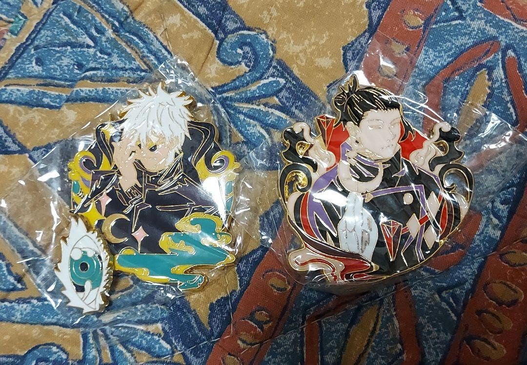 Amazon | 呪術廻戦 五条悟 夏油傑 ピンバッジ | バッジ | おもちゃ