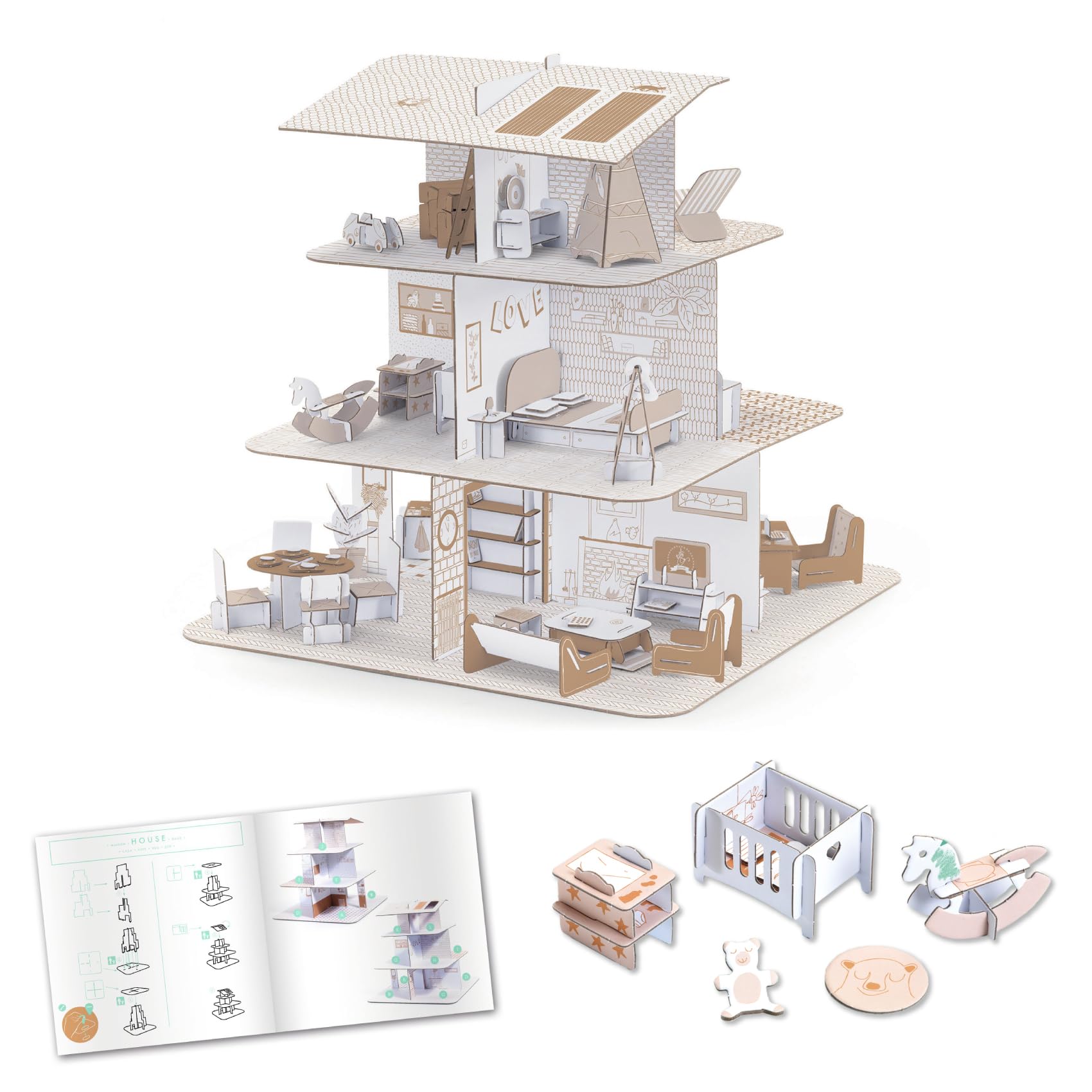 Amazon.co.jp: DJECO ジェコ カラー・アッセンブル・プレイ ドール