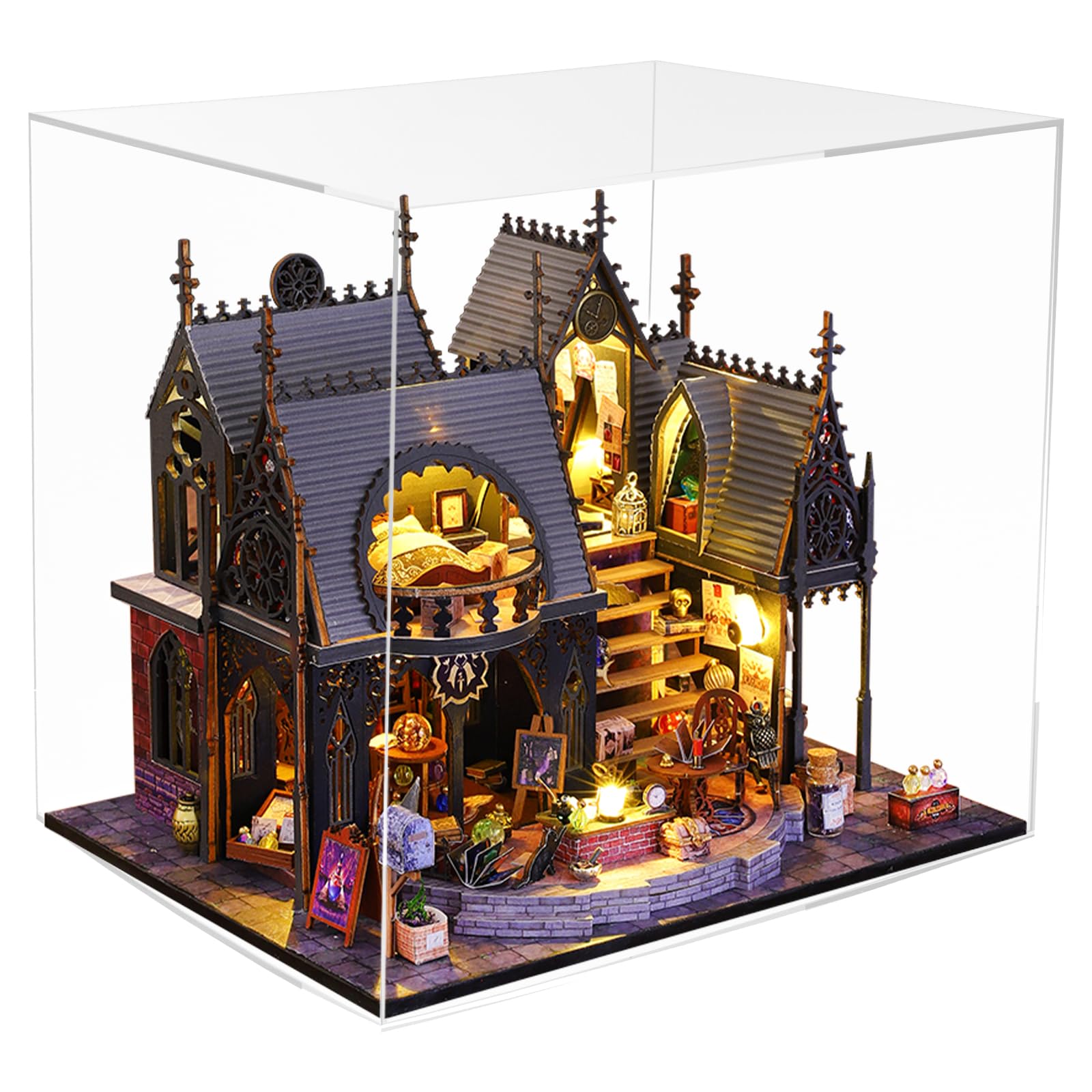 Amazon | Powanfity ドールハウス ミニチュア 手作りキット 【魔法の家