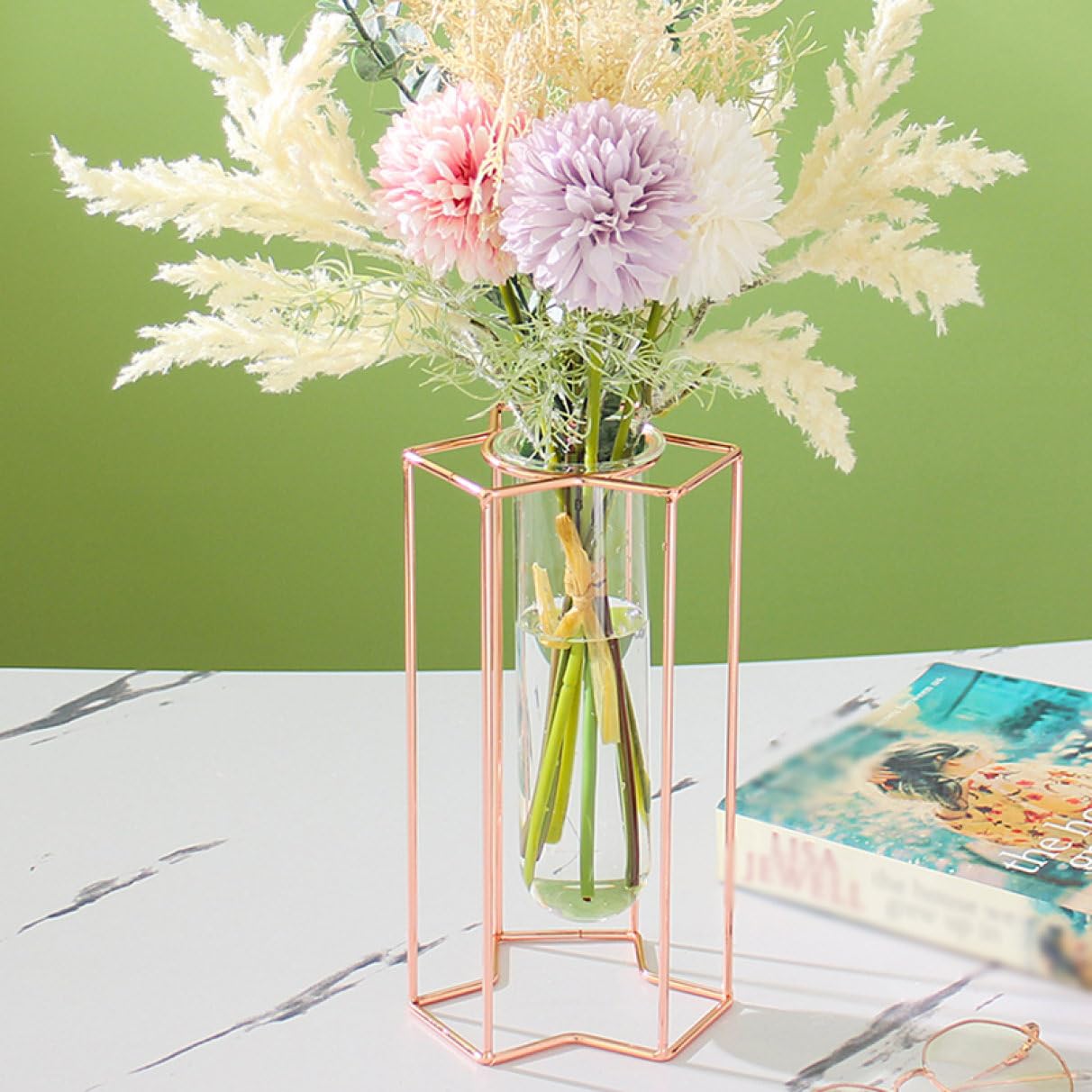 Amazon.co.jp: YJFFQ 一輪挿し フラワーベース 試験管 花瓶 おしゃれ
