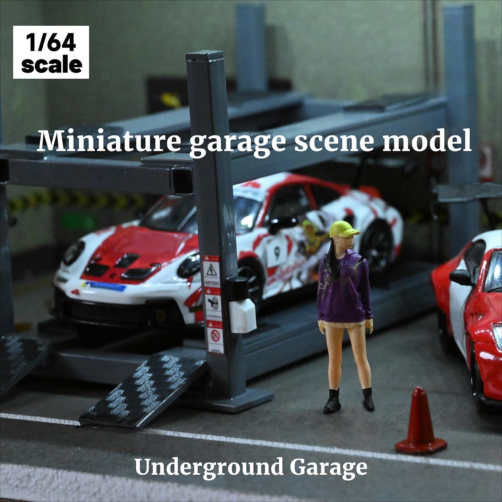 Amazon.co.jp: ホットウィール用ディスプレイケース、ジオラマ 1/64