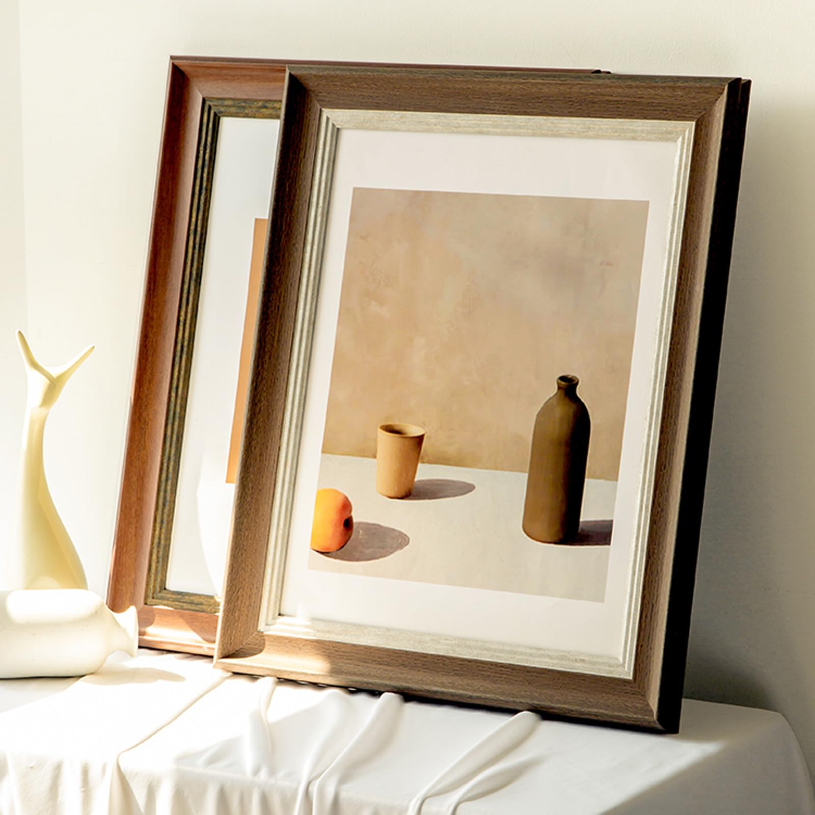 Amazon.co.jp: a4額縁a2額縁額縁b2茶色b2ポスターフレーム木製a2高級