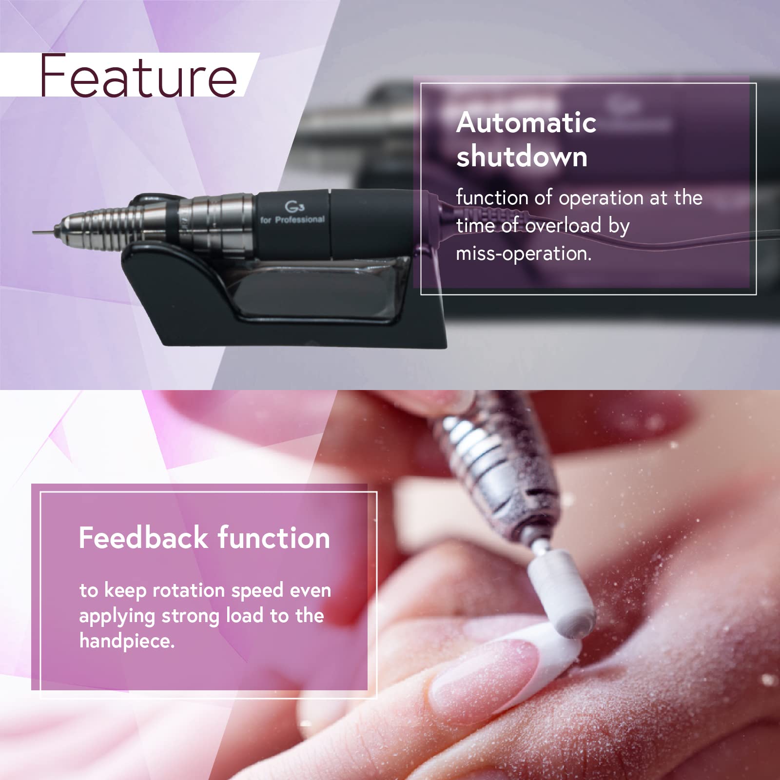 Amazon | 【Upower】G3 プロフェッショナル ネイルドリルマシン