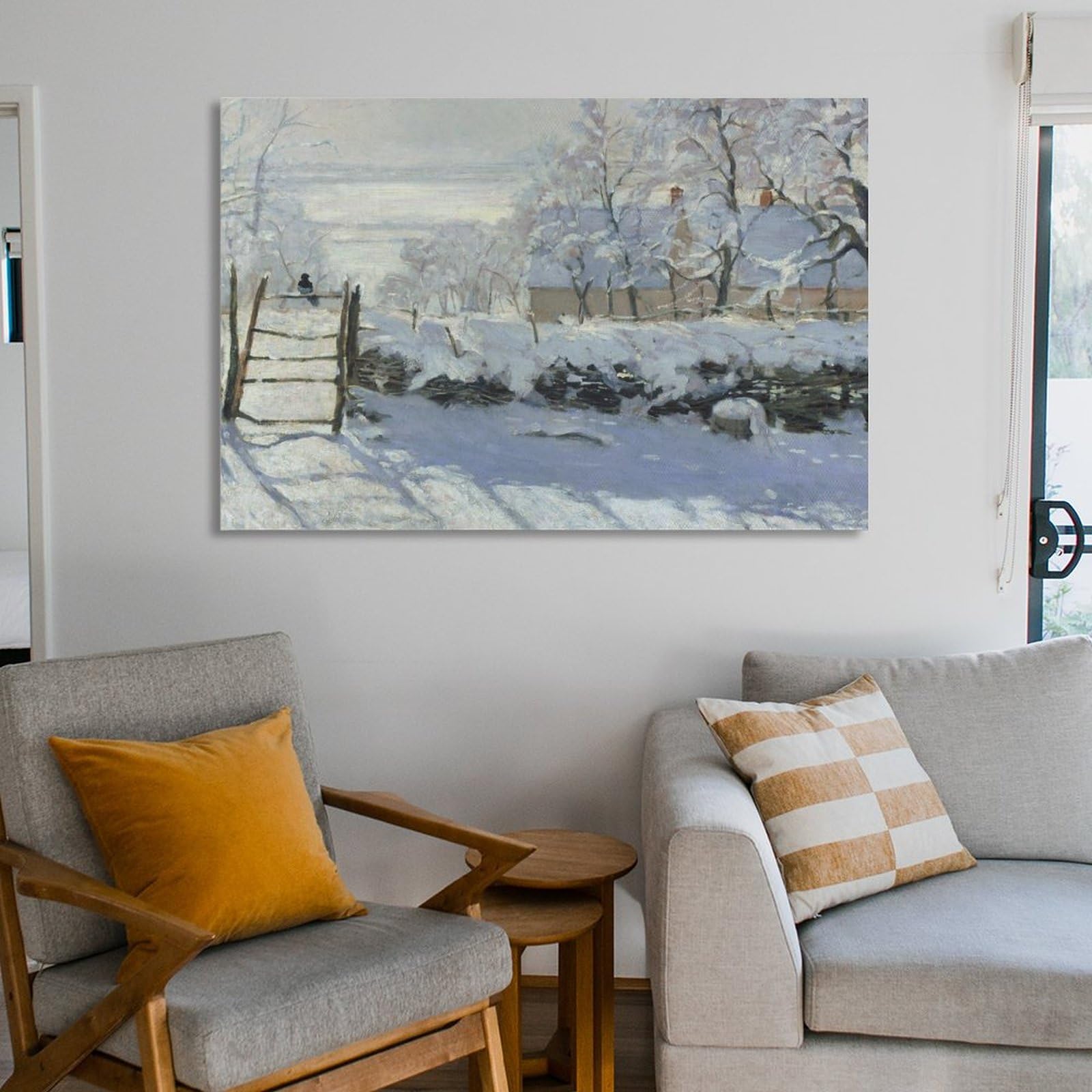 Amazon.co.jp: Claude Monetクロード・モネ《かささぎ》ポスター 部屋