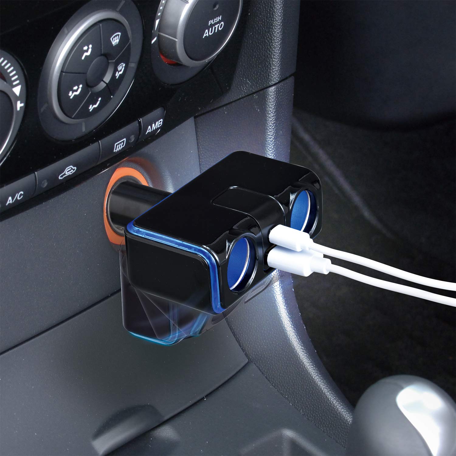 Amazon.co.jp: セイワ(SEIWA) 車内用品 シガーソケット増設分配器