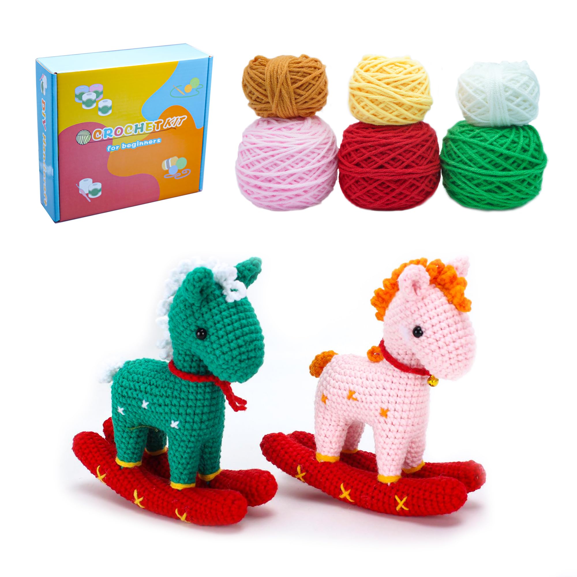 Amazon.co.jp: Darmaija ツインポニー かぎ針編みキット 初心者向け