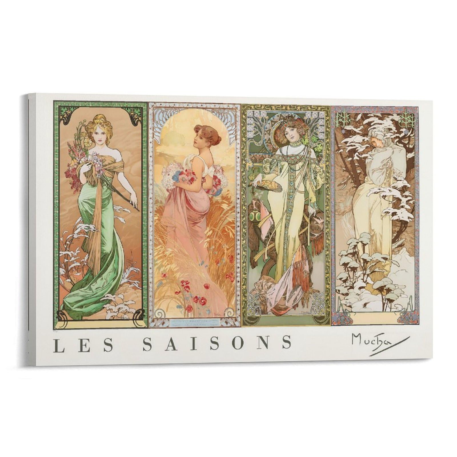 Amazon.co.jp: Alphonse Mucha アルフォンス・ミュシャ 四季変化