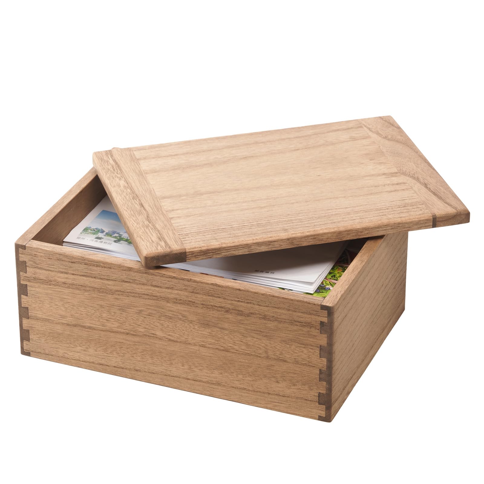 Amazon｜KIRIGEN 収納 ボックス 木製 蓋付き 木箱 ストッカー 小物収納