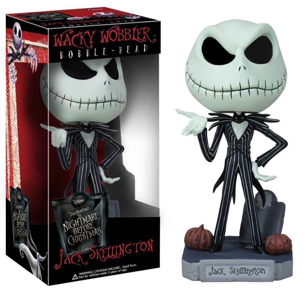 Amazon.com: Funko TNBC Jack Skellington Wacky Wobbler : Toys & Games