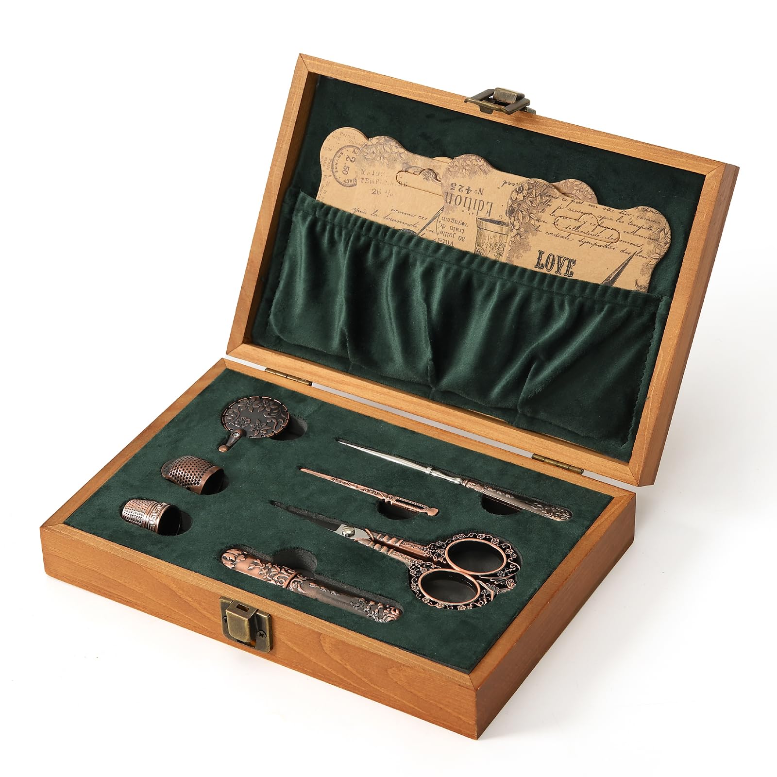 Amazon | ヴィンテージ刺繍はさみキット、裁縫プロへのクリスマス