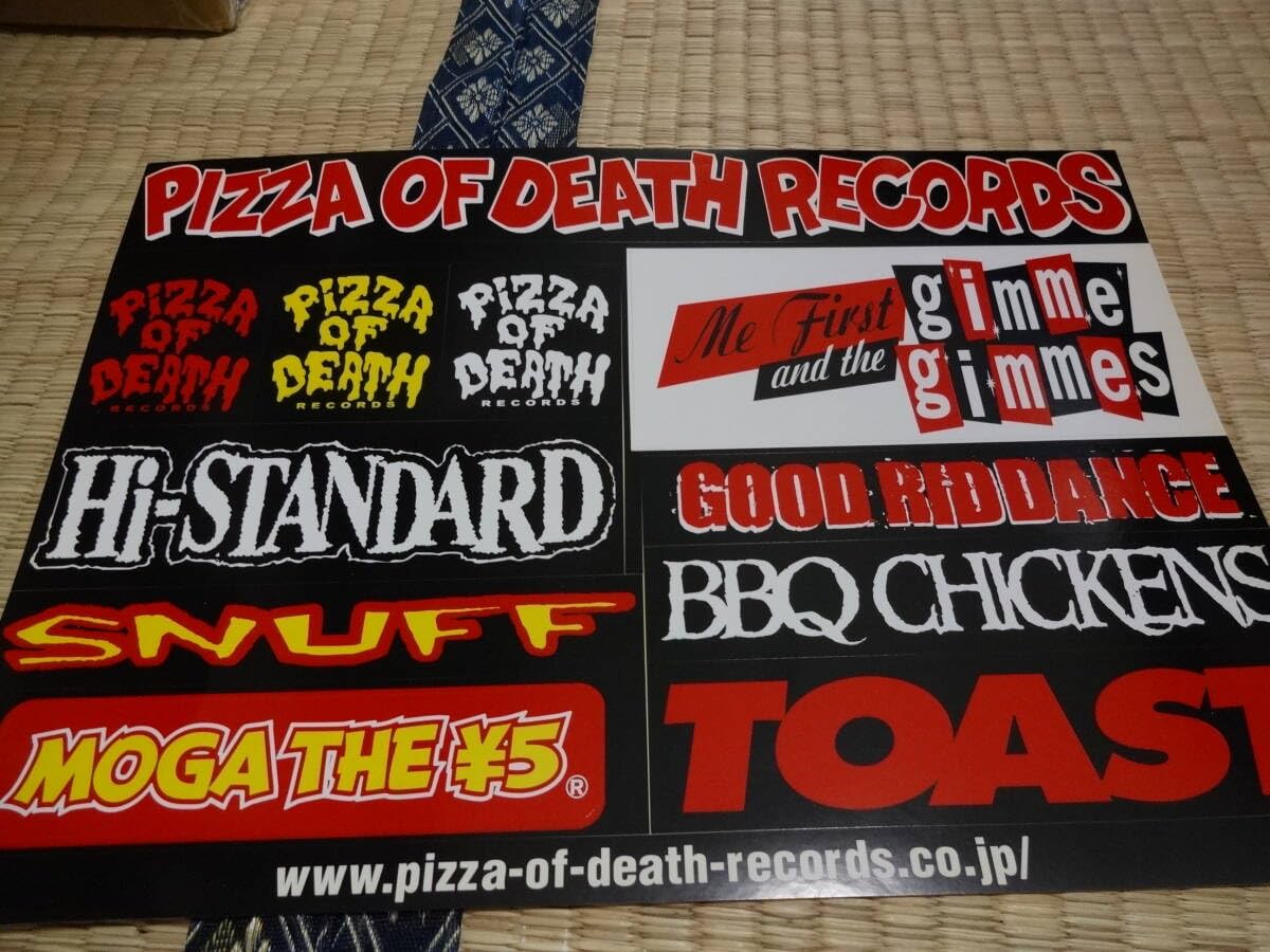 Amazon.co.jp: PIZZA OF DEATH RECORDS ハイスタ ステッカー シート 大