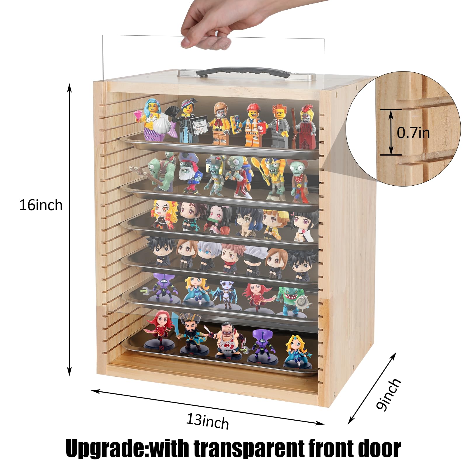 Amazon.co.jp: ミニチュアディスプレイケース ミニチュア収納ケース