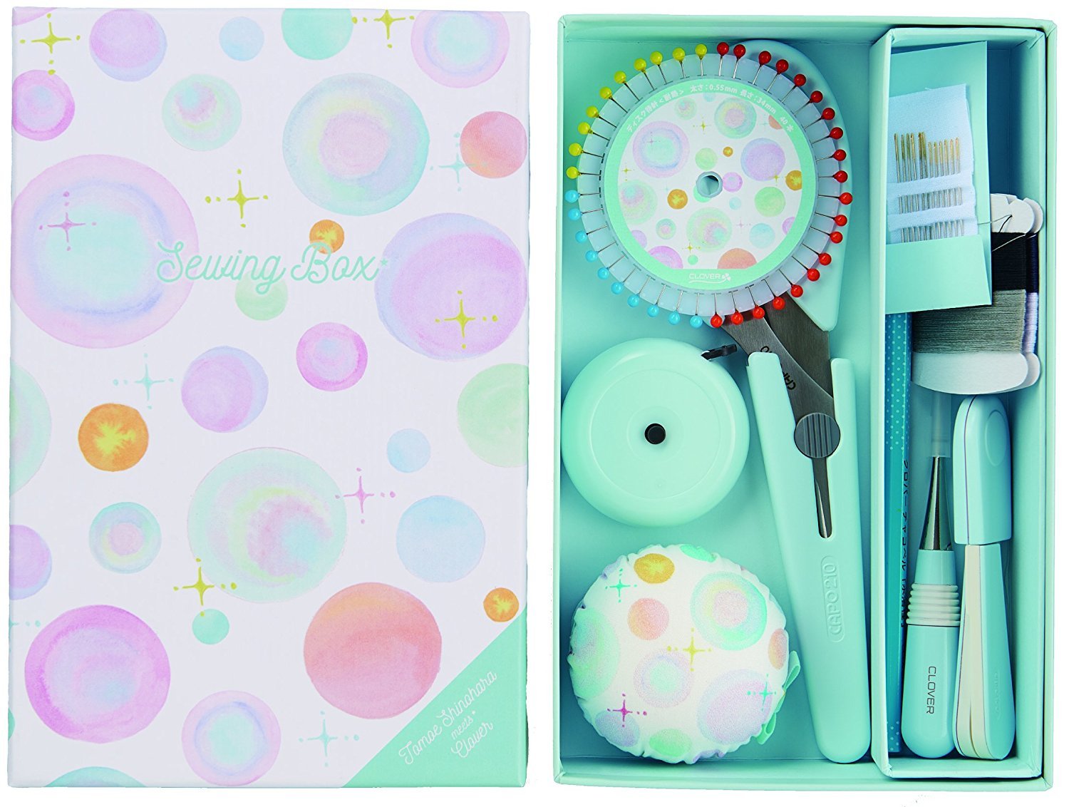 Amazon | クロバー ソーイングボックス 篠原ともえデザイン 10点セット