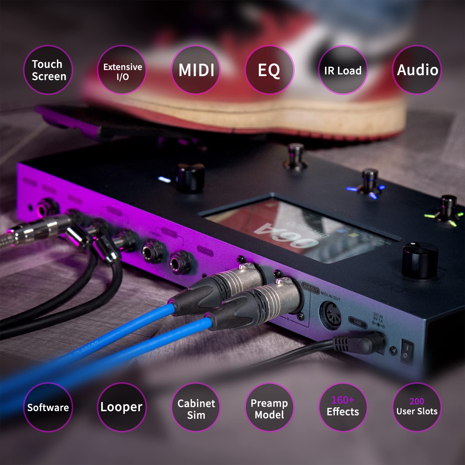 Amazon.co.jp: FLAMMA FX200 マルチ エフェクター ギター ペダル 5