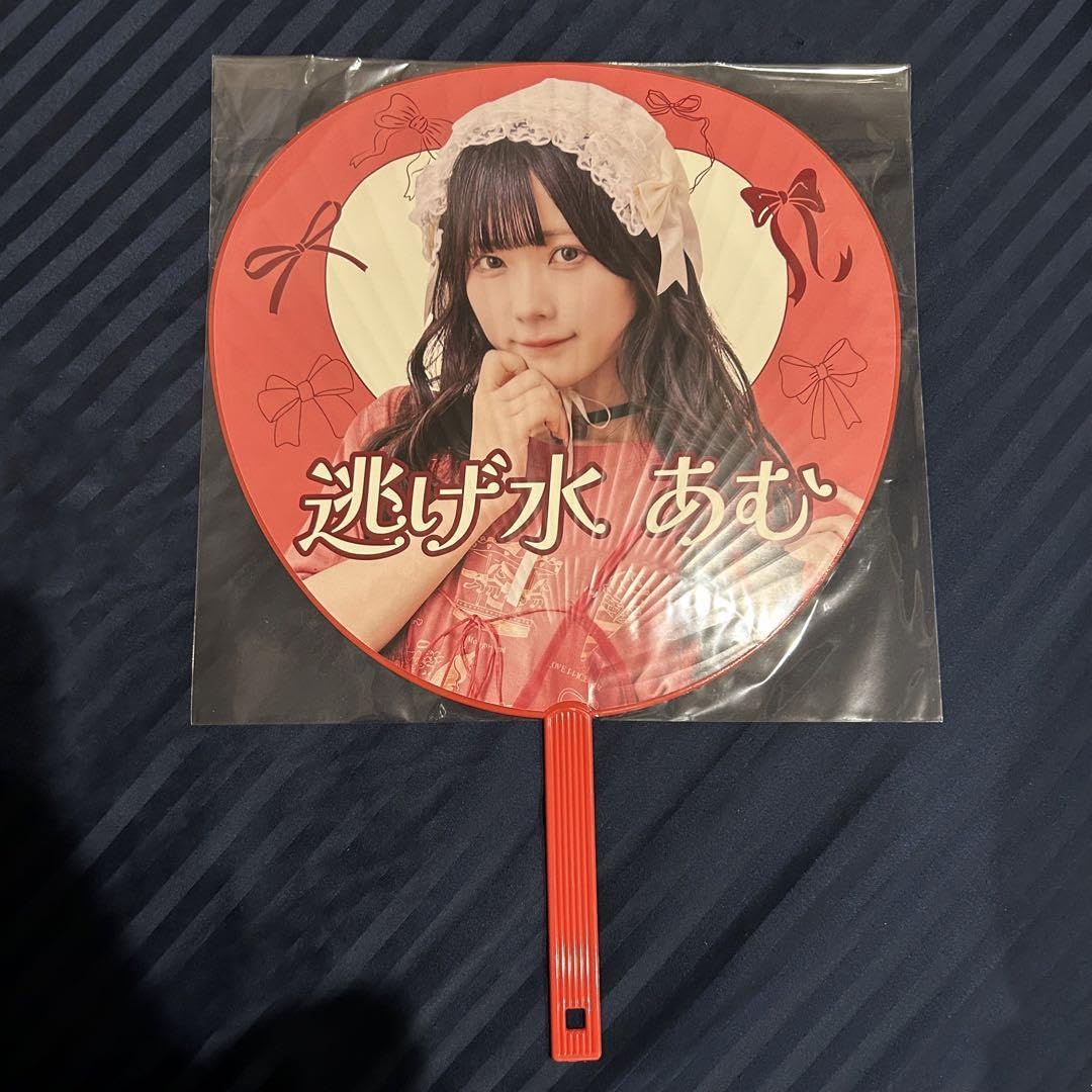 Amazon.co.jp: 中きゅるりんってしてみて 逃げ水あむ あむ うちわ きゅ