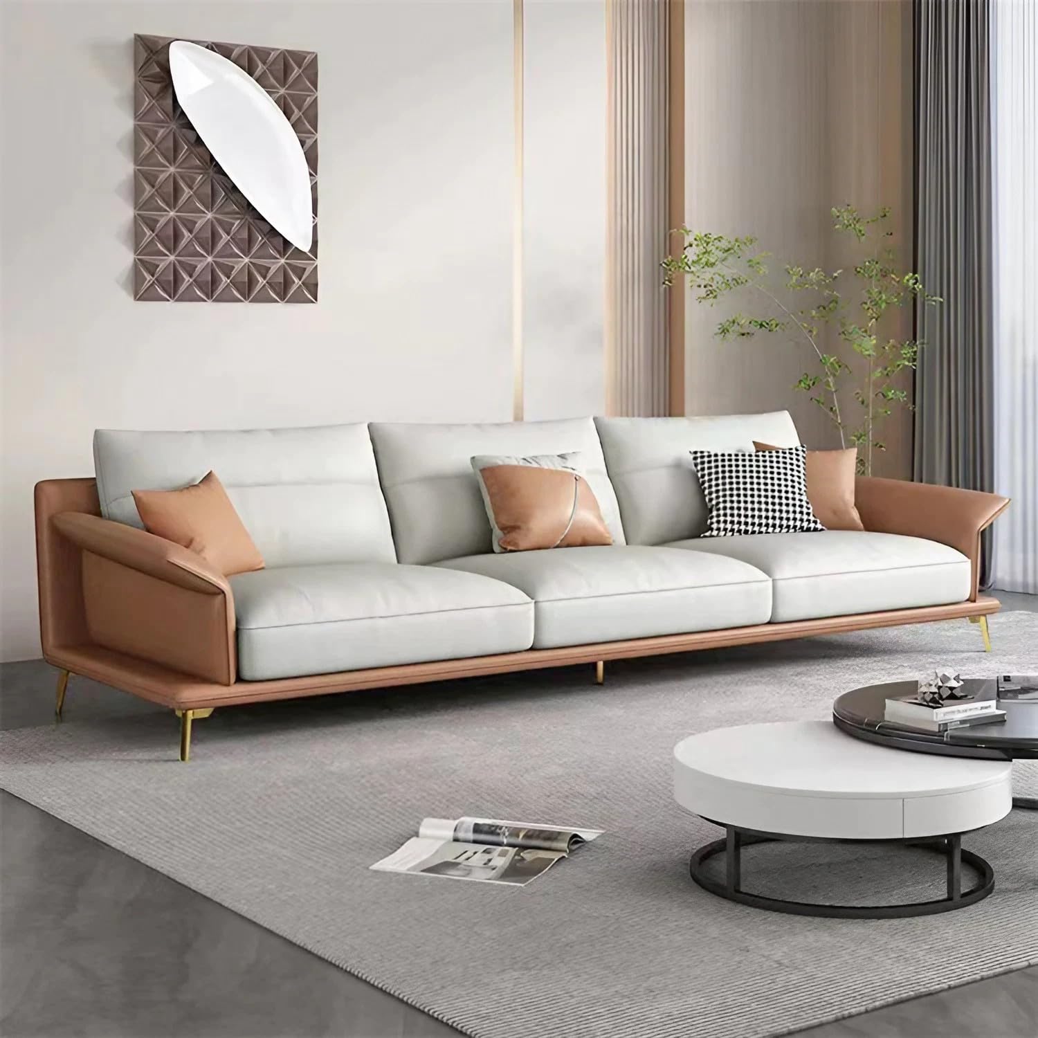 Amazon｜KAGUYASU ソファー おしゃれ カウチソファ 北欧風 モダン