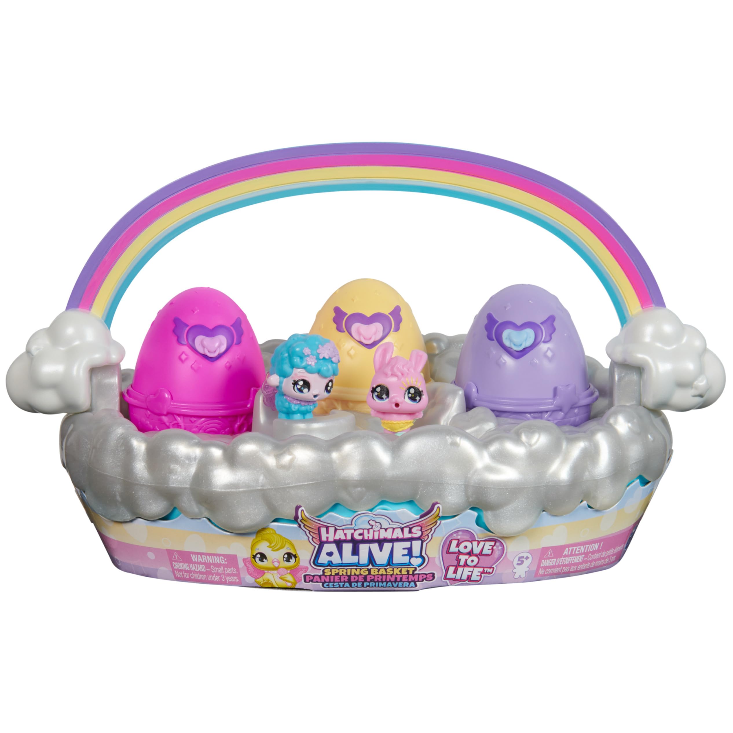 Amazon.com: Hatchimals Alive, Spring Basket with 6 Mini Figures, 3