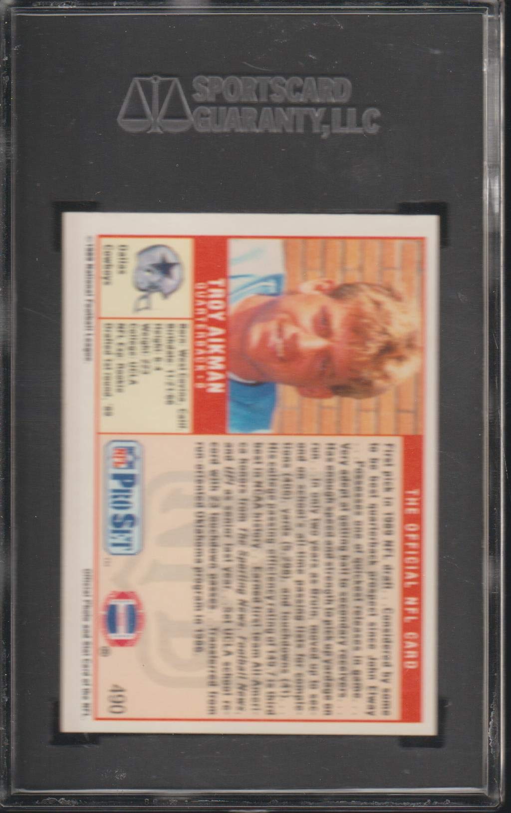 Amazon.com: 1989 Pro Set Troy Aikman #490 Rookie Cowboys GMA 8.5