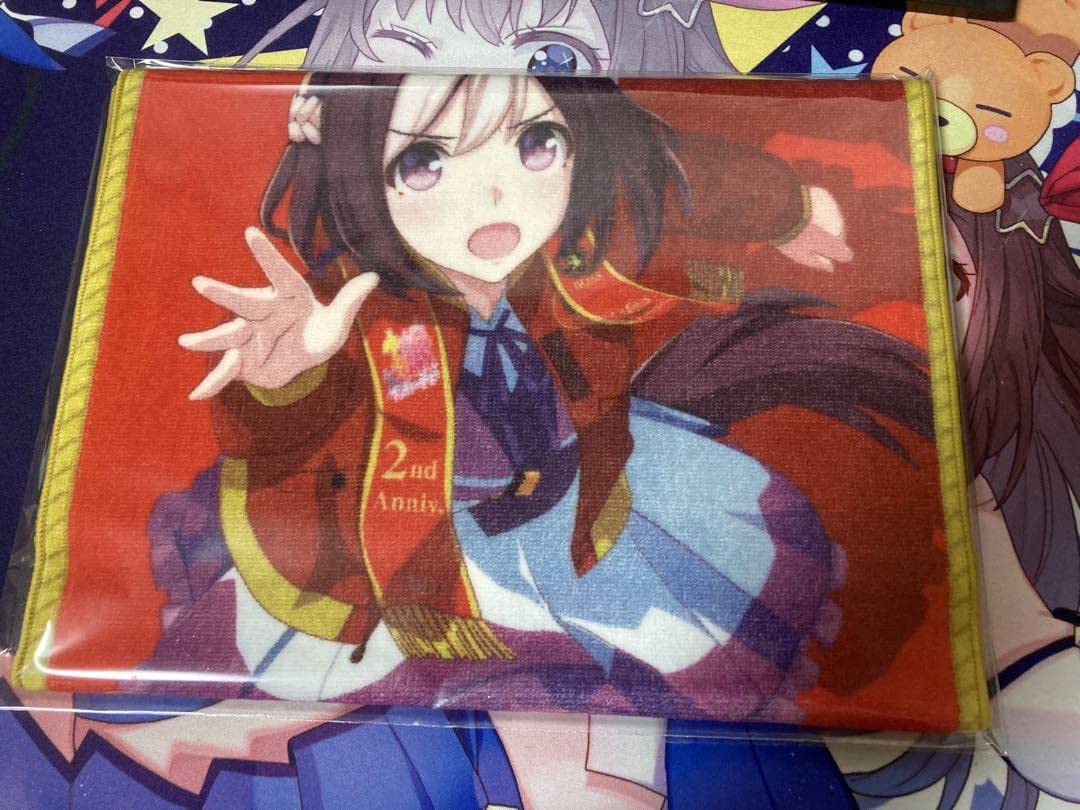 Amazon｜ウマ娘 優勝レイ風フェイスタオル スペシャルウィーク
