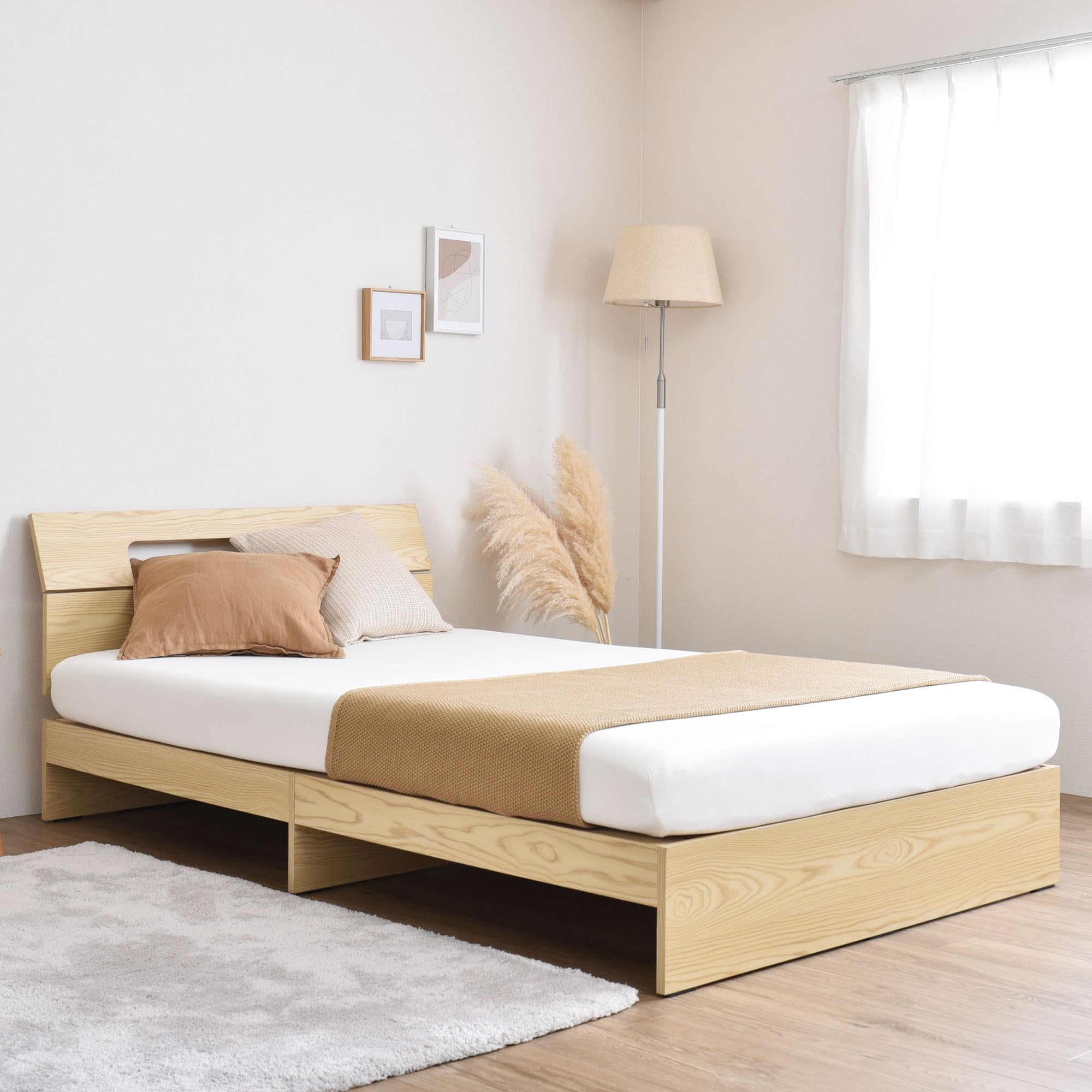 Amazon.co.jp: VENTOTA ベッド すのこベッド ヘッドボード ロータイプ