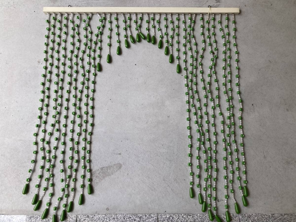 Amazon.co.jp: レトロ ビーズのれん アーチ型 珠のれん 暖簾 昭和