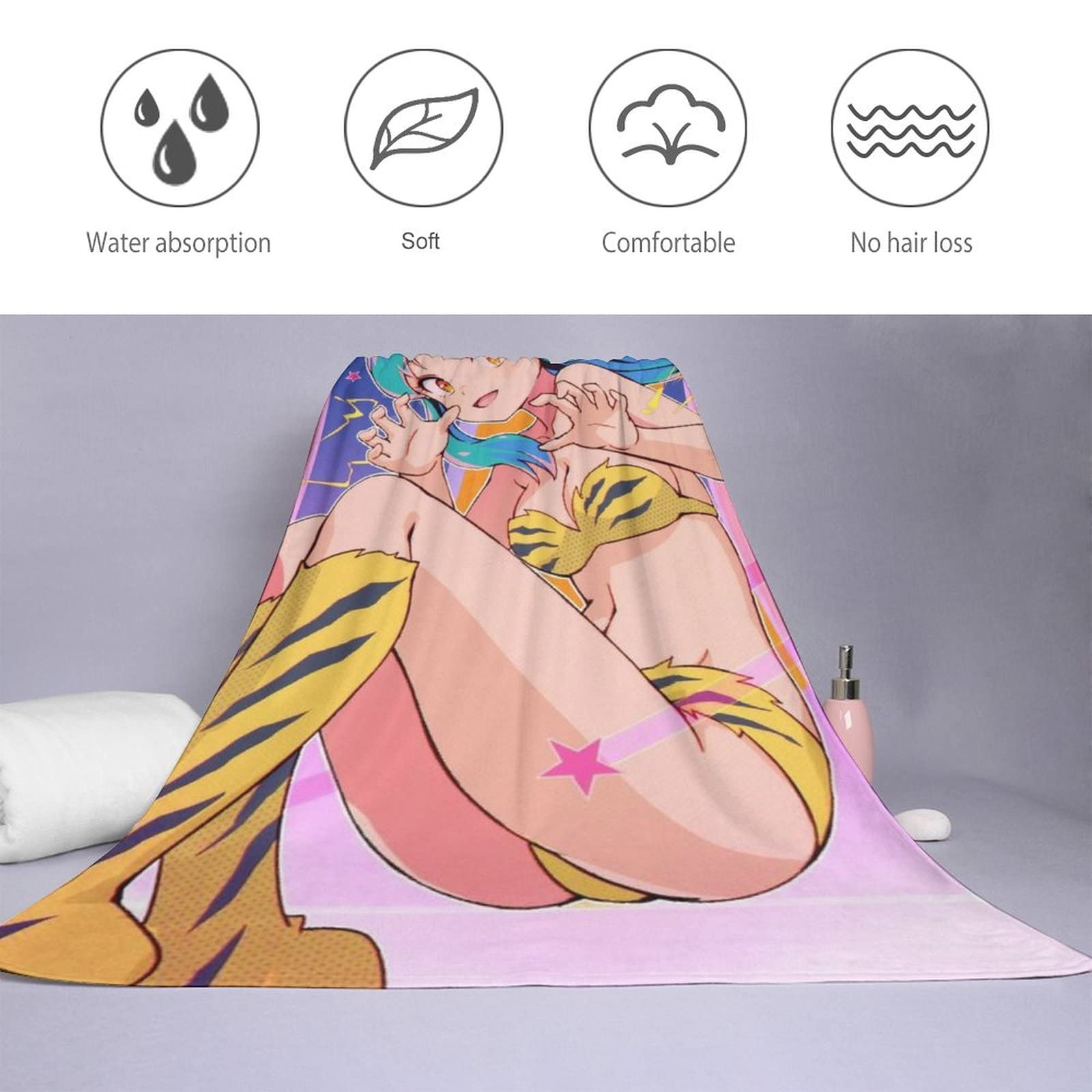 Amazon.co.jp: うる星やつら バスタオル 大判超柔タオル アニメの