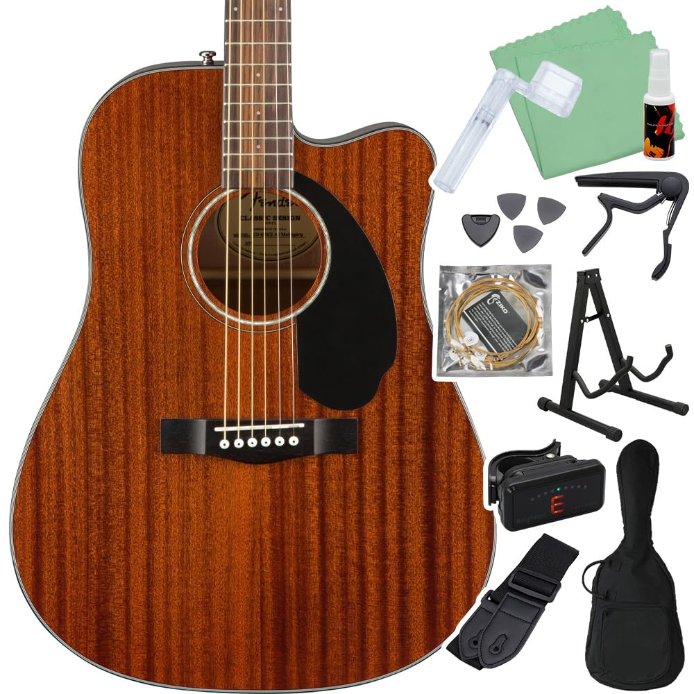 Amazon | Fender CD-60SCE Dreadnought Walnut Fingerboard All