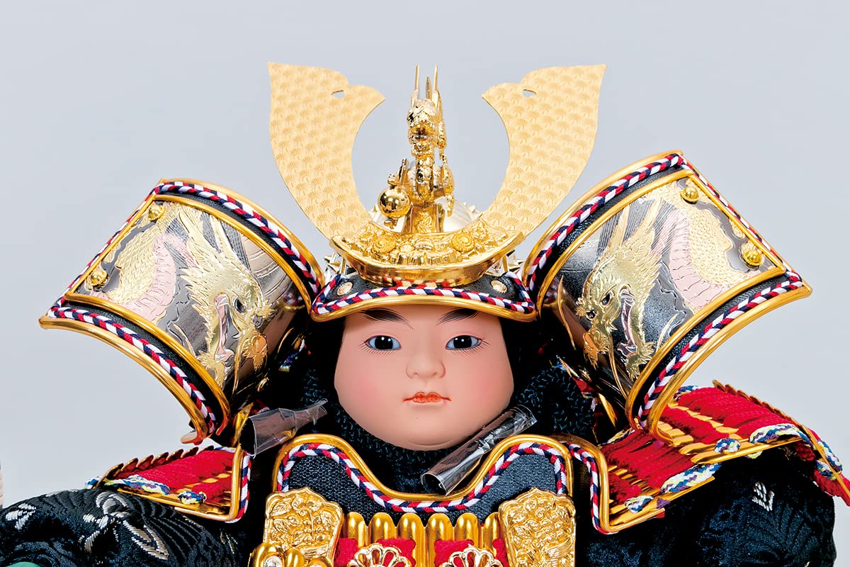 Amazon | 五月人形 人形の久月 家紋付 兜ケース 6号大将ケース ガラス