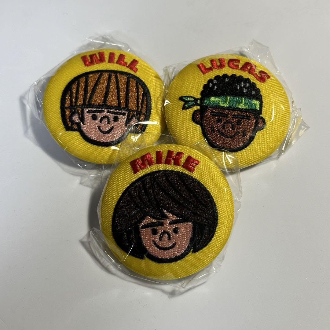 Amazon.co.jp: ストレンジャーシングス 刺繍 缶バッジ 3種セット