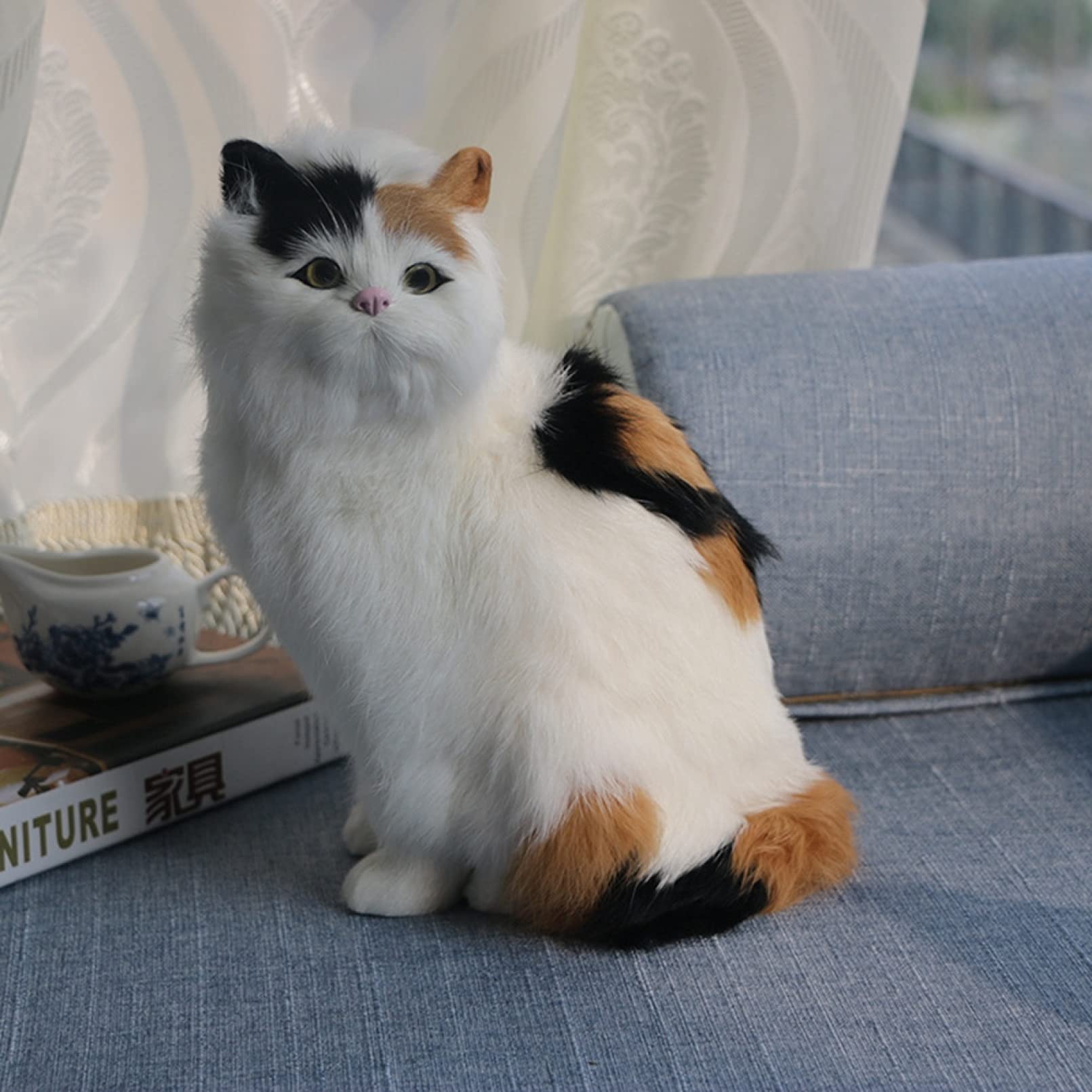 Amazon.co.jp: 三毛猫 リアルねこ 猫ぬいぐるみ ペルシャ 手作り 動物