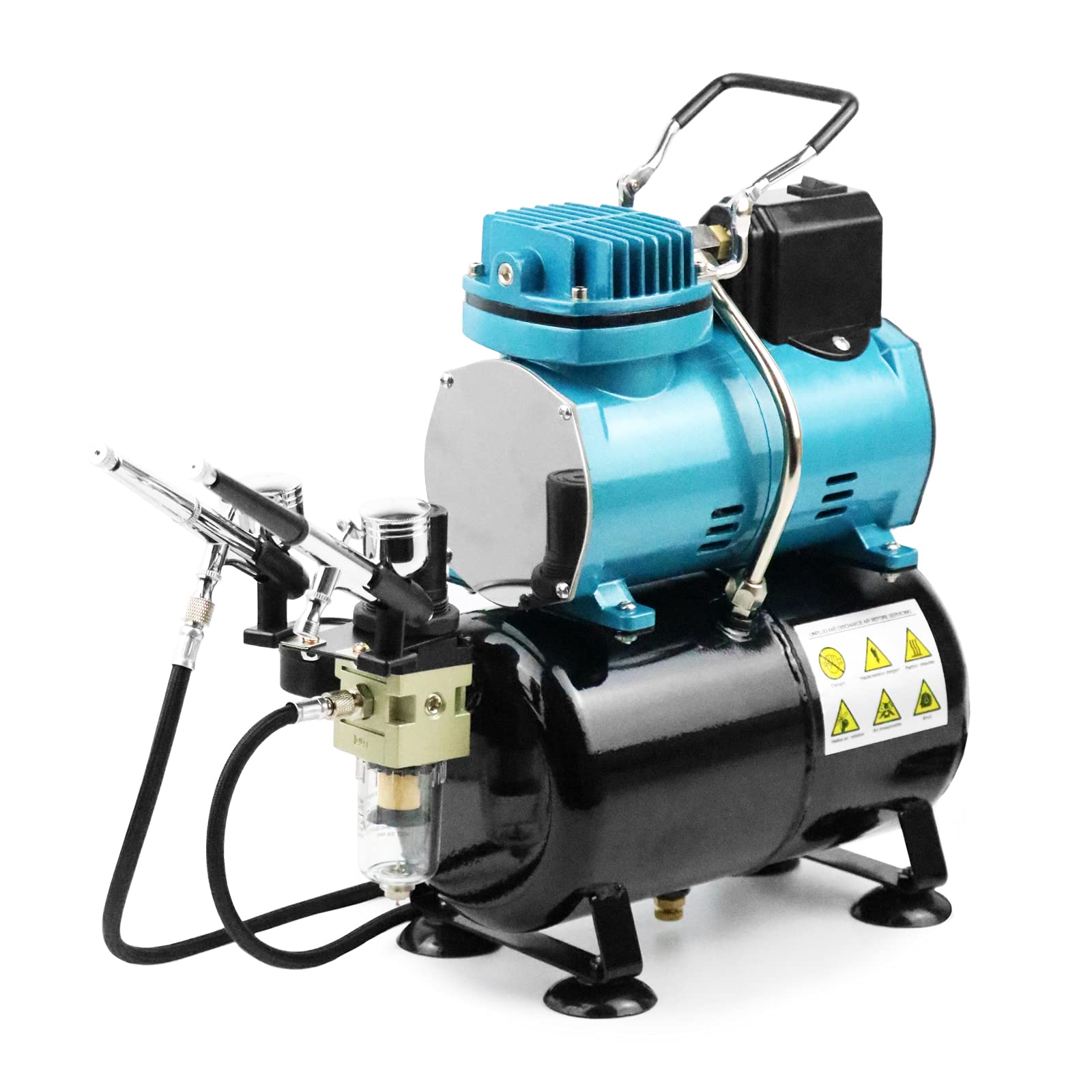 Amazon | Ausuc エアブラシ コンプレッサー セット 冷却ファン付