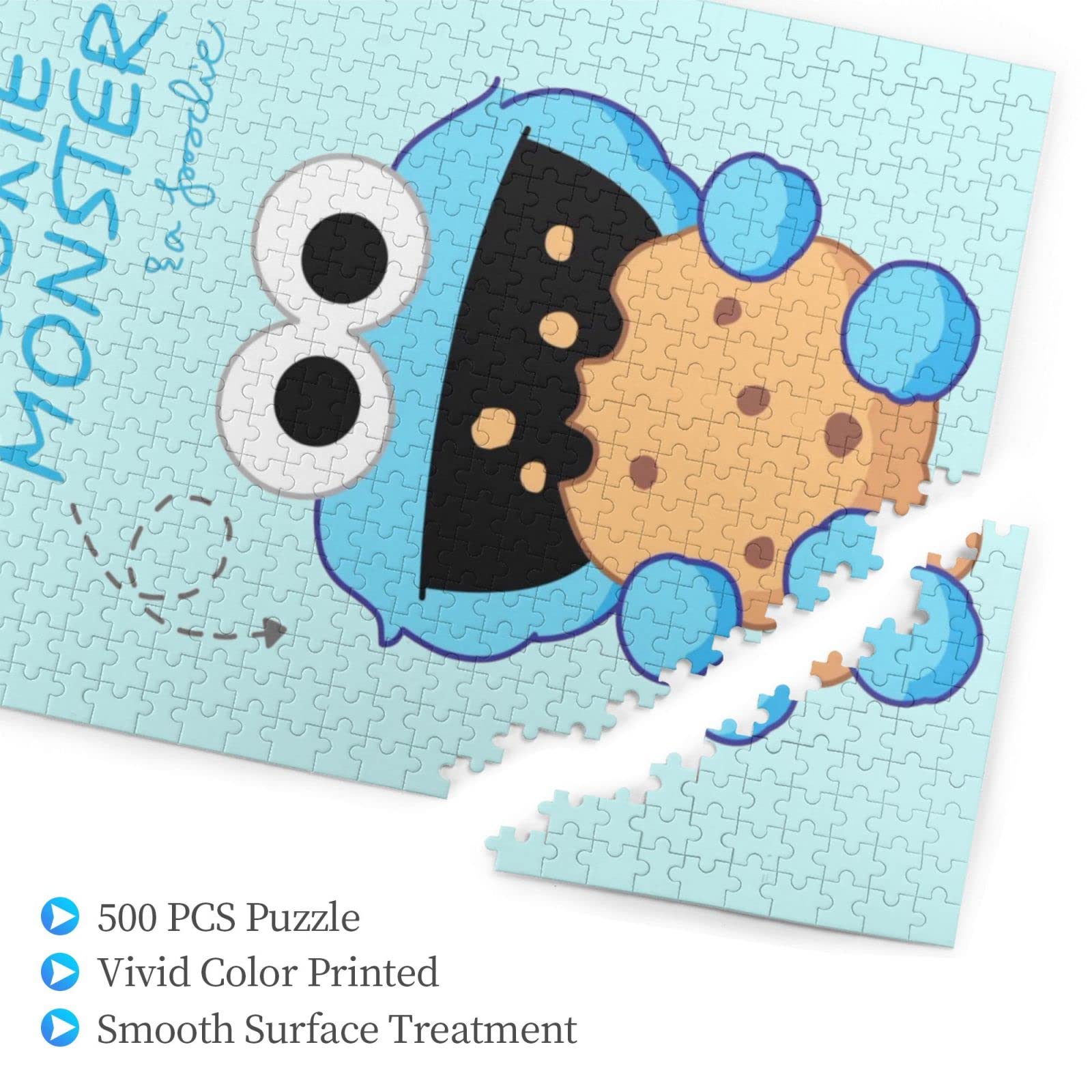 Amazon.co.jp: クッキーモンスター(3) アニメ ジグソーパズル 木製 500